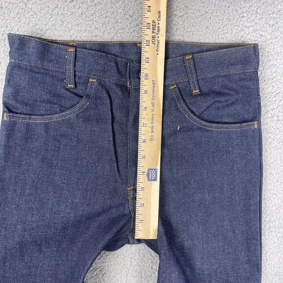 VTG Deadstock Levis Dura Plus Jeans Mens 28x36‎ Raw Denim Orange Tab Western 80s - Picture 15 of 15